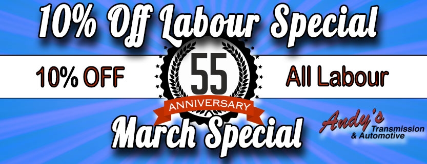 10% Off Labour in March