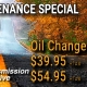 Fall Maintenance Special - Oil Changes